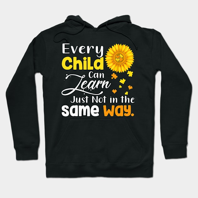 Autism Special Education Teacher Shirt Sunflower Gifts Hoodie by Lorelaimorris